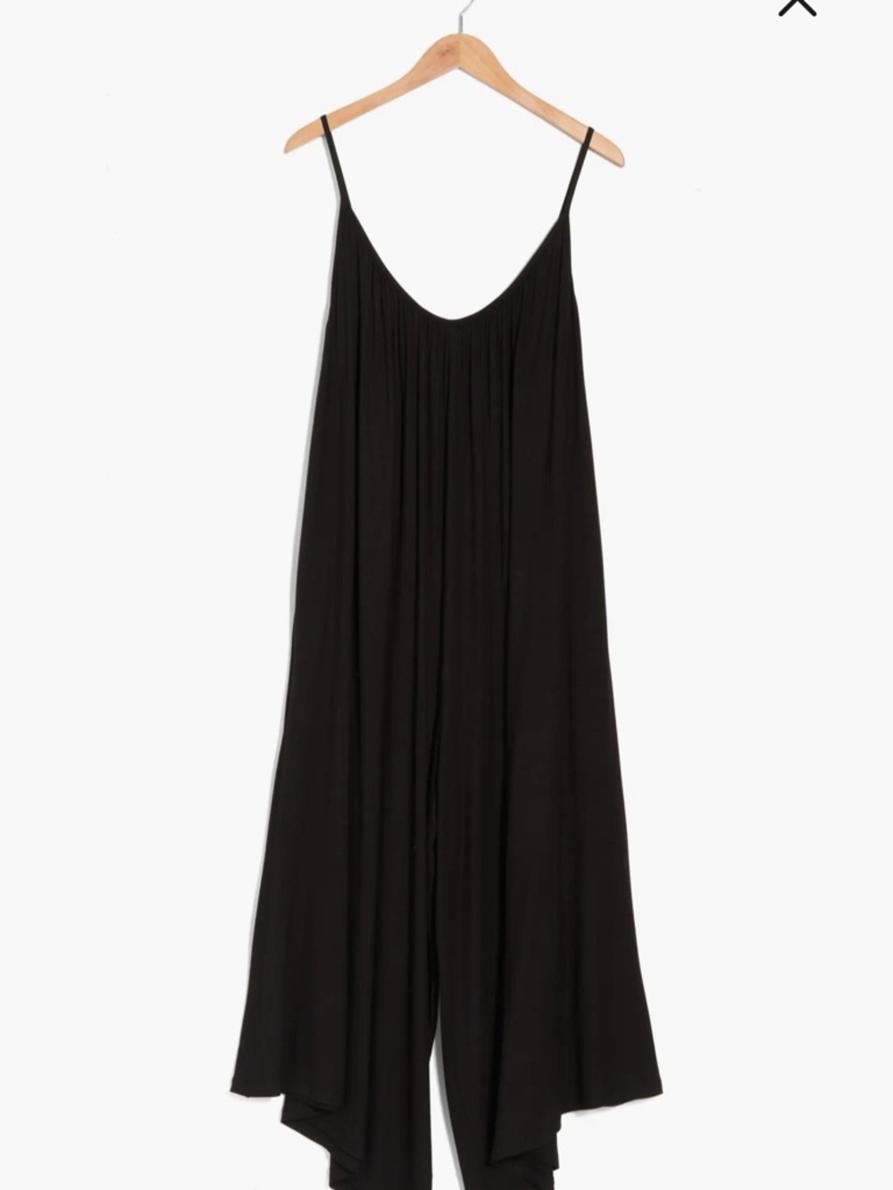 Renee C. Black Flowy Wide-Leg Jumpsuit NEW 2X / 3X - Picture 3 of 3